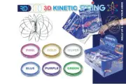 3D Kinetic Sculpture & Interactive Spring Toy Assorted colours