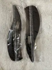 Dandruff Care Plastic And Rubber Combs Set Of Two NIP