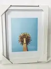 Sixtrees White Gray 11x14 Wood Resin Matted 8x10 NIB