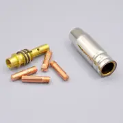 Welding Torch Consumables Air Cooled Tips Nozzle 15AK MIG 16pcs