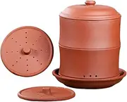Generic Sprouting Jar Sprouts Growing Jar Violet Clay Versatile Green Growing Tray Sprout Planting Container Germination Plate, Red