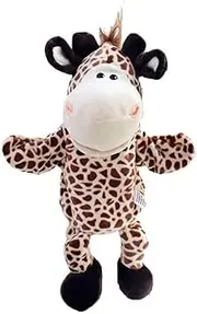 ZXUY Hand Puppet Friends Animal Hand Puppets with Movable Open Mouth/Arm/Legs (Giraffe)