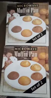 2 Sets Microwave Muffin Pans NIB
