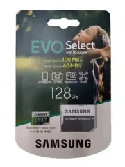 Samsung 128GB 100MB/s (U3) MicroSDXC Evo Select Memory Card with Adapter