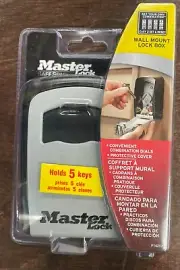 Master Lock 5401D Set Your Own Combination Wall Mount Lock Box, 5 Key Capacity
