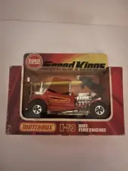Matchbox Speed Kings K53 Hot Fire Engine - Fire Chief. Unpunched, In Box
