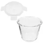 Glass Food Storage Container Meal Prep Holder Fruit Salad Bowl Round Bowl with