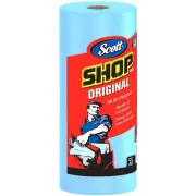 SCOTT 75147CT Multipurpose Shop Roll Towels 10.40" x 11", Blue, 55 Sheets/Roll,