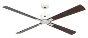 Smart Ceiling Fan with Remote Control Dc Fan Neo 152cm White Wood Dark
