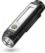 IF23 Torch, LED Torch Rechargeable 4000 Lumen Small Torch with Floody Red Side L
