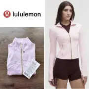 NWT Lululemon Define Cropped Jacket *Nulu Pink Organza / Gold Size 4