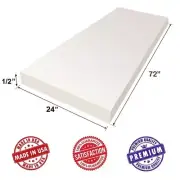 Dream Solutions USA Upholstery Visco Cool Gel Memory Foam Sheet- 1/2"H x24"W...