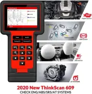 ThinkCar TS609 Obd2 Scanner for Engine Transmission ABS SRS Diagnostic Tool