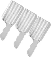 KAILIKETIY 3Pcs Barber Fade Comb Curved Positioning Flat Cutting Tools for Men Professional Styling Haircut Guide for Salon and Home Use