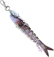 [Generic] Fishing Key Chain - Fishing Bait Shape Realistic Creative Pendant,Fashion Backpack Accessories, Fish Lure Key Chain For Birthday