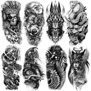 Fake Tattoo Animal Fake Tattoo Stickers Creative Design Body Art Full Fake Tatoo