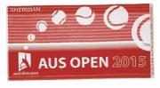 NEW Tennis Australian Open 2015 Sheridan Red Cotton Gym Towel 59x90cm