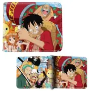 New Thousand Sunny Pirates ONE PIECE BiFold Wallet Wan Pisu Credit Card Billfold