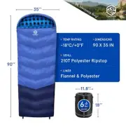 Coastrail 0 Degree Sleeping Bag, 3-Zone Design, Single, Blue XL, Right Zip