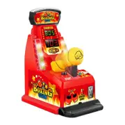 Finger Elasticity Machine Children's Mini Integral Finger Boxing Machine Parent Child Interactive Game Machine Desktop Toy Red