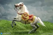 1:6 scale DiD Napoleon White Horse (Prancing) for 12" Figures E60078