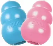 KONG - Puppy Toy - Natural Teething Rubber - Fun to Chew, Chase and Fetch 1-Pack