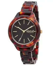 Rip Curl Womens HORIZON MINI ACETATE SURF WATCH A2879G Tortoise Rrp $249.99