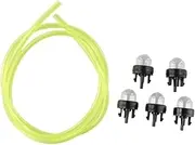 5 Primer Bulb 1M Oil Line Plastic Fit for Tal Trimmer Fit for Whipp Snipp Primer Bulb Oil Pipeline Fit for Brushcutter Mower Parts