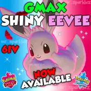 ✨ SHINY GMAX EEVEE ✨ 6IV HIDDEN ABILITY ✨ Pokemon Sword Shield
