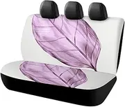 BVNMT Rear Seat Cover for Car Dog Car Seat Cover Lilac Leaves Non-Slip Durable Rear Seat Protector for Cars SUV &Truck