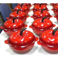 在飛比找鮮拾優惠-【JMT】優質琺瑯鑄鐵鍋-蕃茄鍋18cm/1.3L 紅色漸層