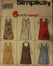 7267 Vintage Simplicity SEWING Pattern Misses Skort Jumper UNCUT OOP NEW FF SEW