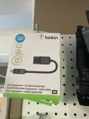 Belkin Mini Displayport to HDMI Adapter, Black (Supports HDMI 2.0)