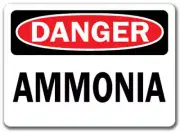 Danger Sign - Ammonia - 10" x 14" OSHA Safety Sign