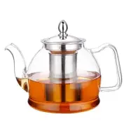 1000ml Glass Teapot with Removable Infuser, Stovetop Safe Tea Kettle,