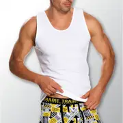 Mens Tradie 2 Pack Sizes 3-6XL Pure Cotton Tank Singlets White Work or Leisure (9SC)