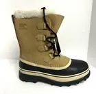 Sorel Women's Caribou Waterproof Snow Boots Buff, Size 9.5 M