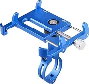 GLEAVI Adjustable Phone Holder Bracket for Bikes Slip Design with Rotation Compatible with Devices Lightweight and Stylish Blue