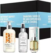 Coochy Plus HydroLock MOISTURIZING+ 3-Steps Kit Intimate Shave Gift Set: NOURIA Pre-Shave Elixir Oil + Coochy Plus Shave Cream Citrus Elixir + Coochy Plus After Shave Protection Mist