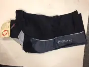 NALINI SHORTS Road Pant, Black w/gray panel, synthetic chamois, size 2 (Small)