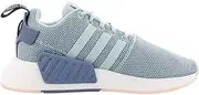 [adidas] Originals Women's NMD_R2 Shoes (Steel, Green, White - Size 7)