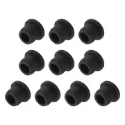 10PCS Silicone Plugs, 1/2in Salt Shakers Hollow Stopper Plug for Bottle, Black