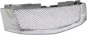 Chrome Mesh Front Hood Bumper Grill Grille Guard ABS Compatible with 07-14 Cadil