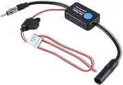 Car Radio Antenna Amplifier, Keenso Car Antenna Amplifier Signal Booster FM Signal Booster for Car Radio Car FM Radio Antenna Signal Reception Amplifier Booster