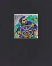 8X10 Matted Print Art Picture Grateful Dead's Jerry Garcia: Captain Olsen 1995