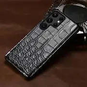 Leather Matt Phone Cover Case for Samsung Galaxy S 24 S24 S23 S22 Ultra S24Ultra S21 Plus Note 20 A55 A54 5G,Black 2,for Galaxy Note 20 Ultra