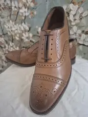New Allen Edmonds Strand Walnut 9.5 D Combination Tap Sole MSRP $450