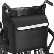 Wheelchair Bag Backpack and Rollator Bag Provides Storage on Wheelchair, Rolling Walker and Transport Chair for Elderly and Disabled, Straps for Quick and Easy Install