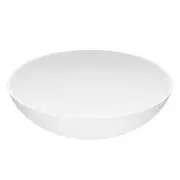 Vigo VG04015 Lotus 16" L x 16" W x 5" H Circular Stone Composite - White