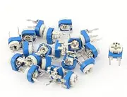 20Pcs (Potentiometer) URM-065 200K Ohm 3 Terminals Trimmer Potentiometer (12ry451qf535) Adjustable Resistor